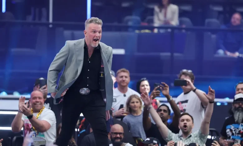 Pat McAfee exits WrestleMania on a stretcher before main event