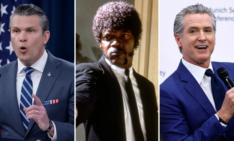 Pete Hegseth Mocked By Gavin Newsom Over Pulp Fiction Prayer Fiasco