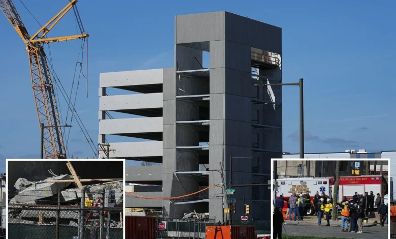 Philadelphia parking garage collapses killing worker, burying others
