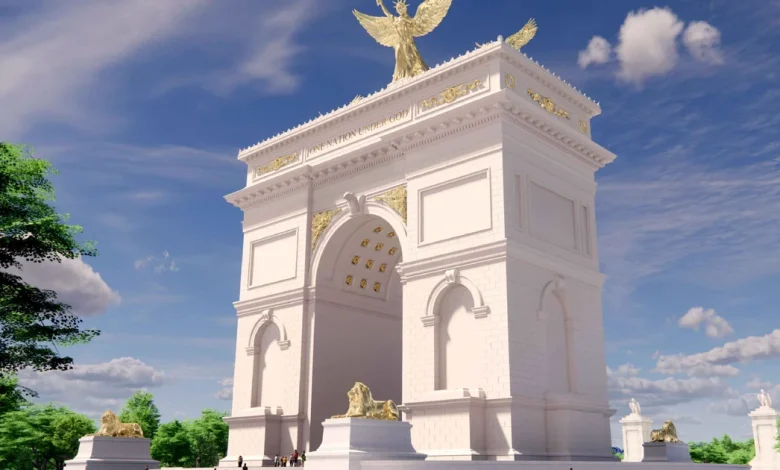 Planned "Arc de Trump" would be over twice as high as Lincoln Memorial