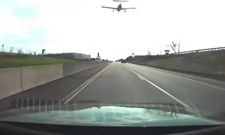 Police say plane that landed on I-78 was bound for Indiana; dashcam video shows the landing | Lehigh County