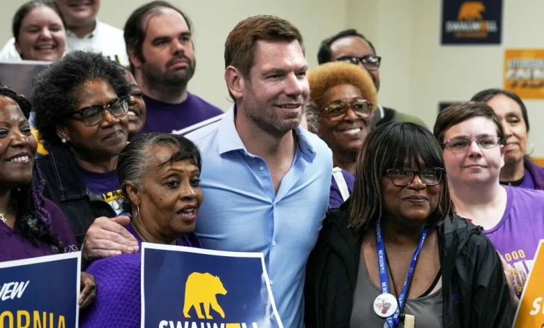 Powerful California institutions backed Swalwell's rise. Now they're facing questions