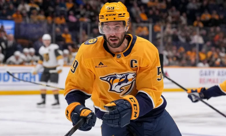 Predators' Josi scratched after pre-game warmups due to upper-body injury