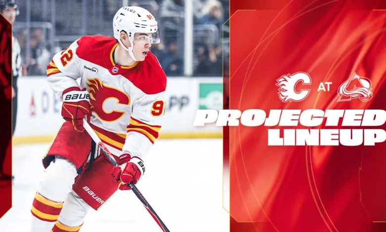 Projected Lineup - Flames @ Avalanche
