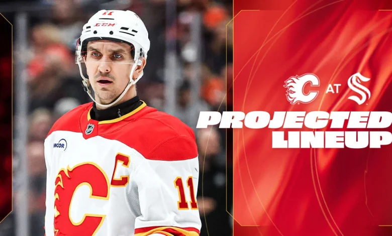 Projected Lineup - Flames @ Kraken
