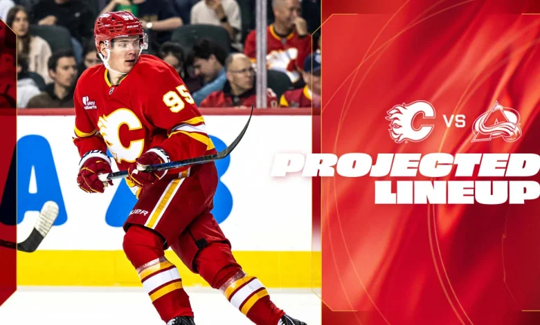 Projected Lineup - Flames vs. Avalanche