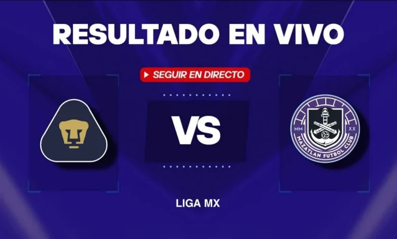 Pumas vs Mazatlán hoy: Resultado EN VIVO, minuto a minuto y goles de la Liga MX