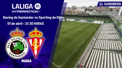 Racing de Santander - Sporting de Gijón: horario y dónde ver hoy en TV el partido de LaLiga Hypermotion