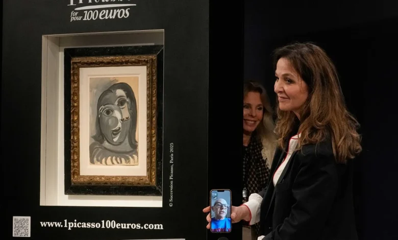 Raffle winner claims a Picasso with a $117 ticket : NPR