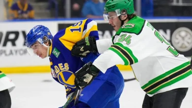 Raiders shutout Blades for second straight night for series vice grip