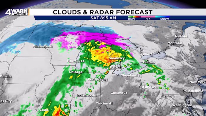 Rainy, mild start to Easter Weekend, chilly end in Metro Detroit