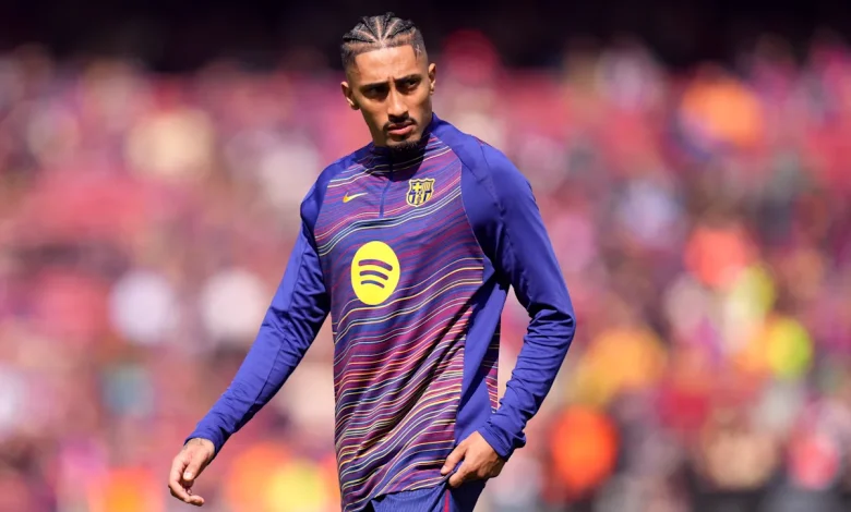 Raphinha sends message to Barcelona after arriving in Madrid to watch Champions League tie