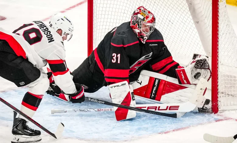 Recap: Andersen, Canes Shut Down Sens In Game 1