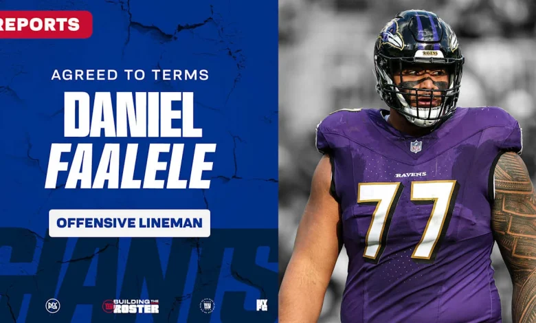 Reports: Giants agree to terms with OL Daniel Faalele, pending physical