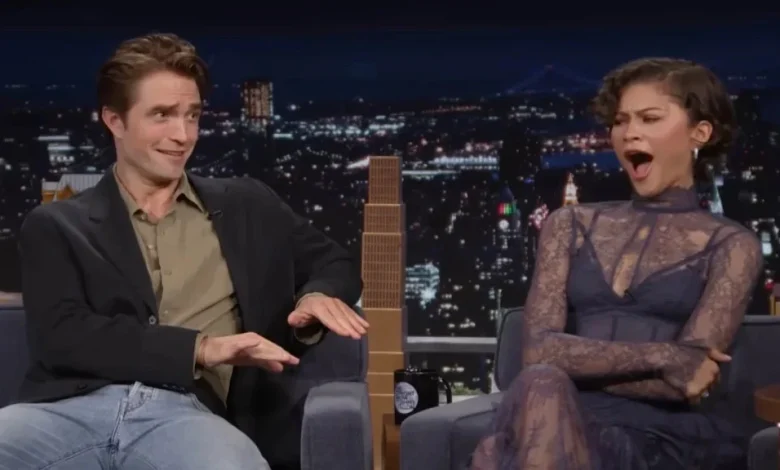 Robert Pattinson Baffles Zendaya and Jimmy Fallon With Claim That He Smells Like Crayons: ‘Bring It In’ | Video
