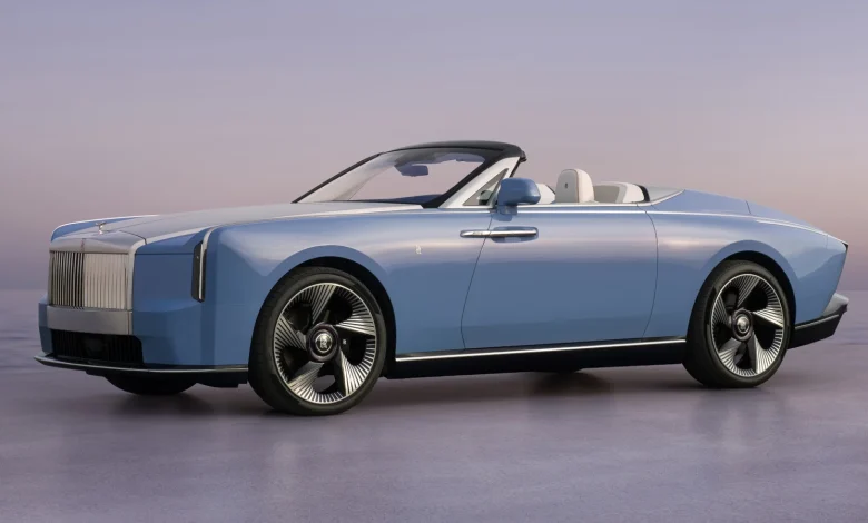 Rolls-Royce Project Nightingale Is An 18.9-Foot-Long Electric Convertible With Chrome Freakin' Tail Fins