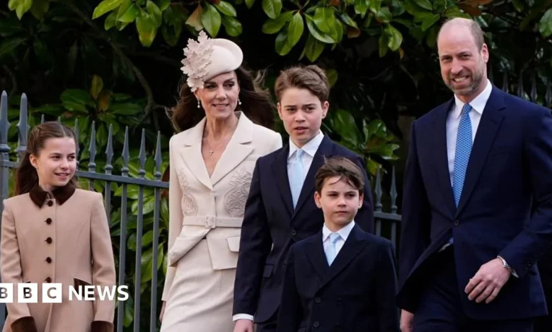 Royals attend Windsor Easter Sunday service