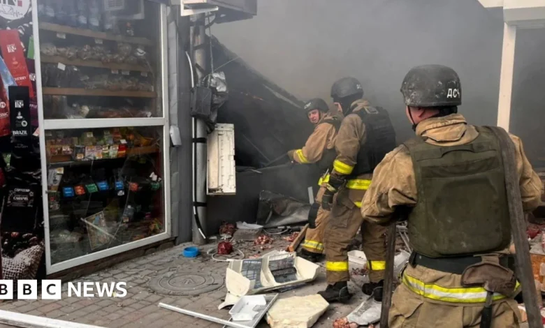 Russian attack on Ukraine market kills five