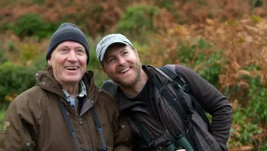Sam West introduces Ade Edmondson to birding in exclusive first look at new series