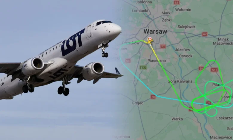 Samolot LOT trafiony przez piorun. Maszyna musiała zawrócić do Warszawy