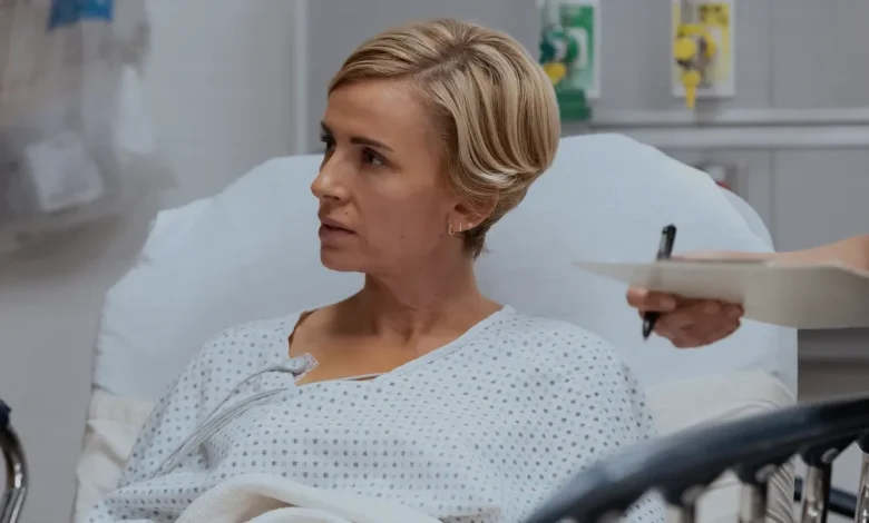 Sara Wyle talks entering 'The Pitt' as patient, husband Noah's advice