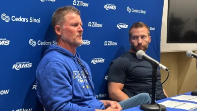 Sean McVay, Les Snead strike subdued tone after drafting Ty Simpson