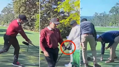 Sergio Garcia breaks driver, damages tee box in epic Masters meltdown