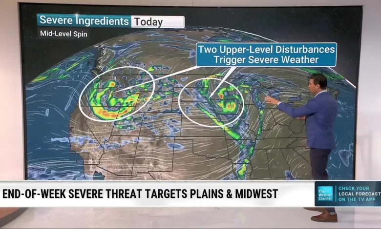 Severe Storms Take Aim At Plains, Midwest Through Friday