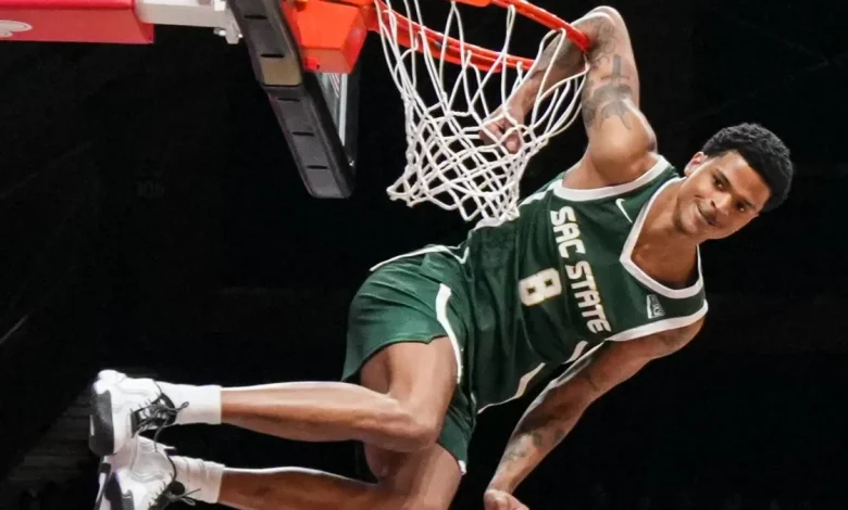 Shaqir O'Neal, son of Shaq, wins college slam dunk contest: Highlights
