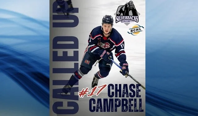 Sicamous Eagles' rookie sensation Chase Campbell called up by the Salmon Arm Silverbacks