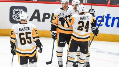 Sidney Crosby, Evgeni Malkin, and Kris Letang all being held out of Saturday’s game against Capitals after Penguins clinched playoff spot