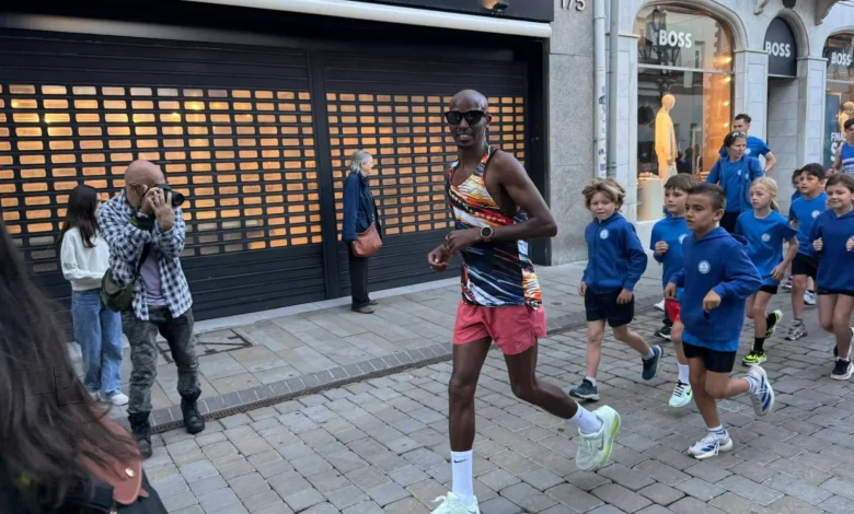 Sir Mo Farah leads charity round-the-rock run