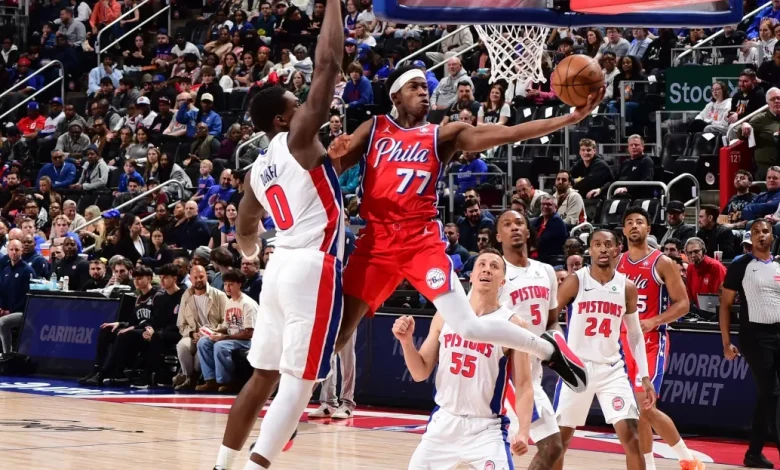 Sixers face East-leading Pistons to close penultimate back-to-back