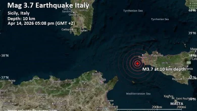 Small Magnitude 3.7 Quake Hits 26 km Southwest of Marsala, Italy in the Afternoon