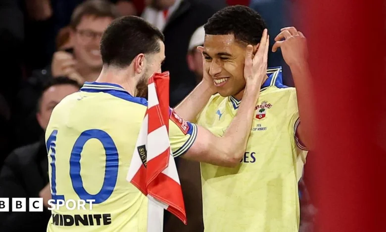 Southampton 2-1 Arsenal: Saints heading to Wembley semi-finals