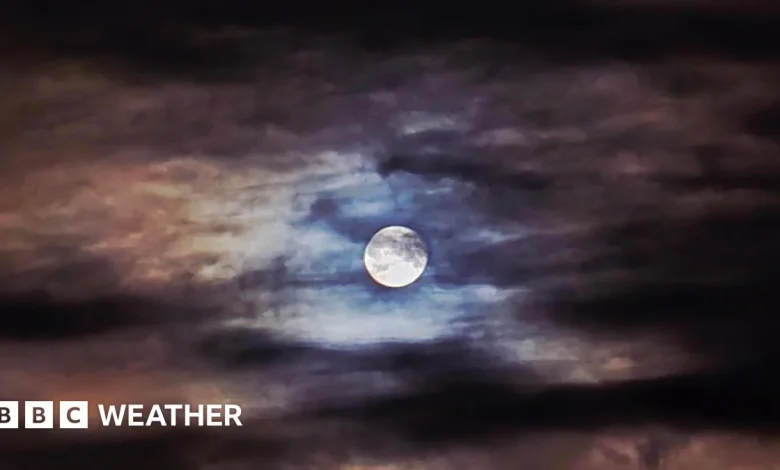 Spectacular Pink Moon lights up UK night sky