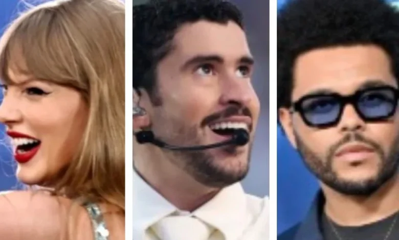Spotify Lists All-Time Most-Streamed: Taylor Swift,Bad Bunny,Weeknd