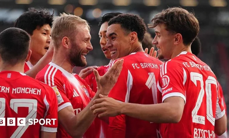 St Pauli 0-5 Bayern Munich: Vincent Kompany's side break Bundesliga goals record to go 12 points clear