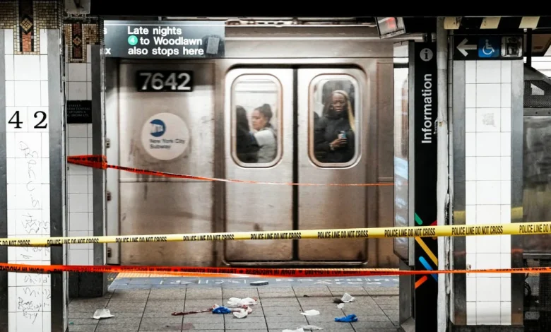 Stabbings on New York City subway leave 3 hurt as officers fatally shoot knife-wielding man