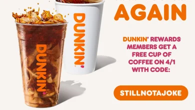 Still Not A Joke: Dunkin’® is Giving Away 1,000,001 Free Coffees This April Fools’ Day