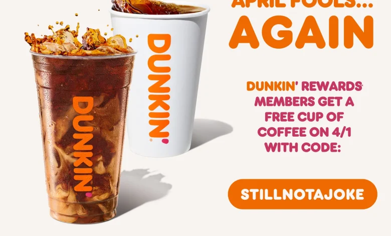 Still Not A Joke: Dunkin’® is Giving Away 1,000,001 Free Coffees This April Fools’ Day