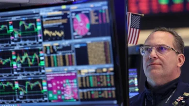 Stocks edge up, oil hovers around $100 a barrel after U.S. begins partial blockade Strait of Hormuz