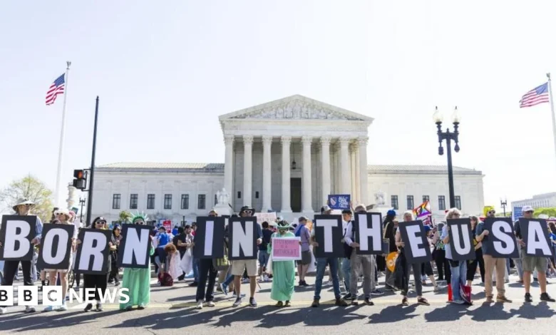 Supreme Court justices appear sceptical over Trump's changes to US birthright citizenship rules - follow live