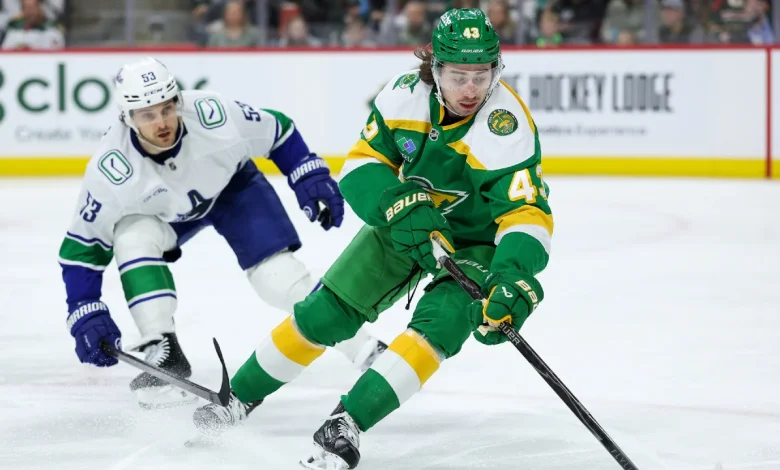Takeaways: Wild's Quinn Hughes subdued in first game against Canucks