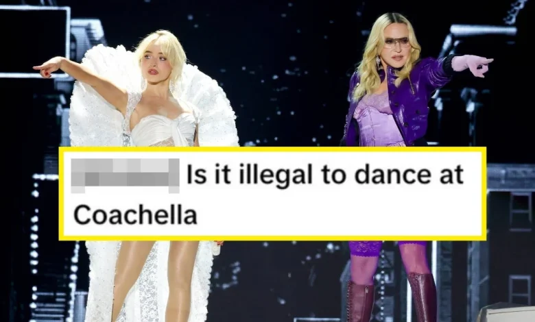 The Crowd For Sabrina Carpenter And Madonna Is Being Called Out For How Awkwardly Still It Is - BuzzFeed