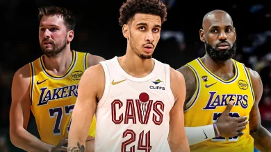 The 'kid from Sutherland' on facing icons LeBron, Luka