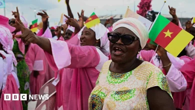 Thousands celebrate open-air Mass with Pope Leo in Cameroon - in pictures
