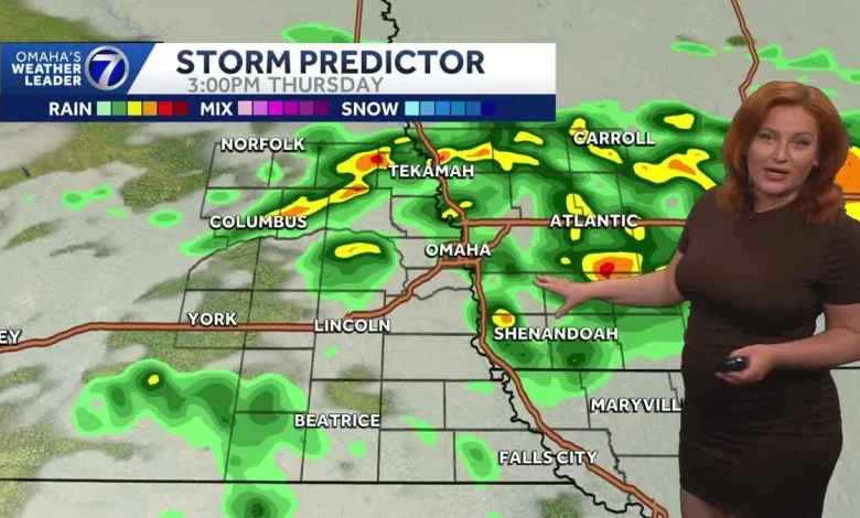 Thursday rain, storm chances for Omaha area