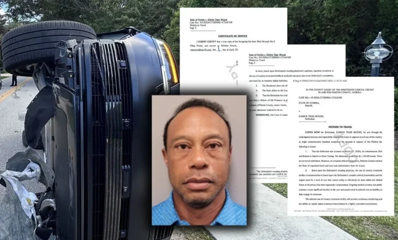 Tiger Woods to leave the country for treatment following suspected DUI rollover crash