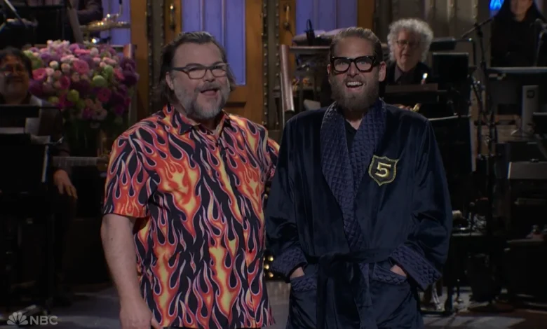 Tina Fey, Jonah Hill, Melissa McCarthy Join Jack Black SNL Monologue